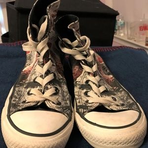 Distressed British Flag Converse